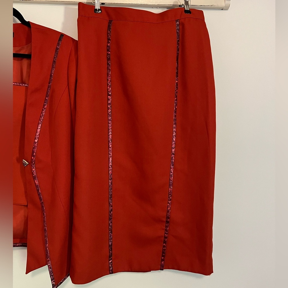 Roma size 12 burnt orange skirt suit set - NWT - Picture 9 of 11
